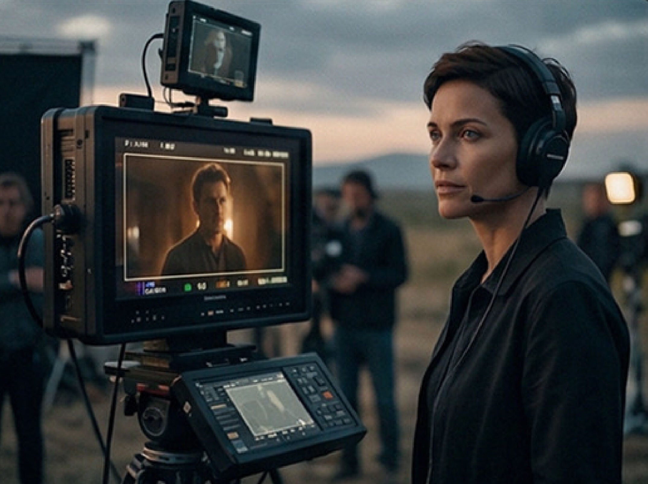 Behind the camera