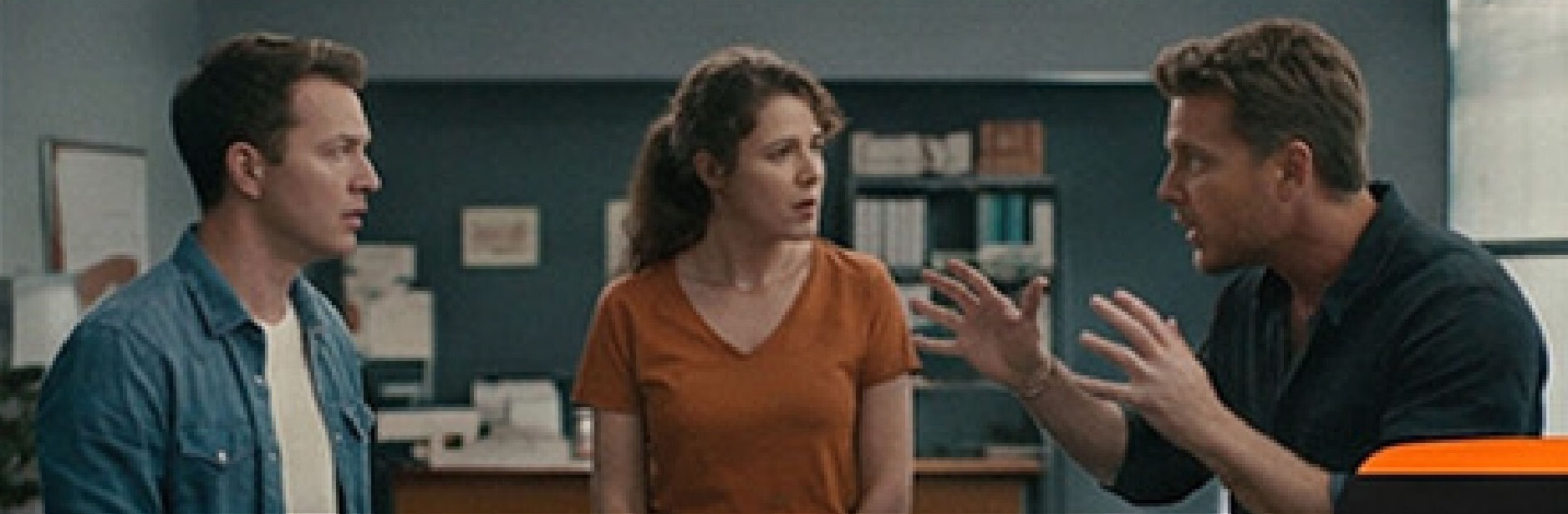 Actors on set